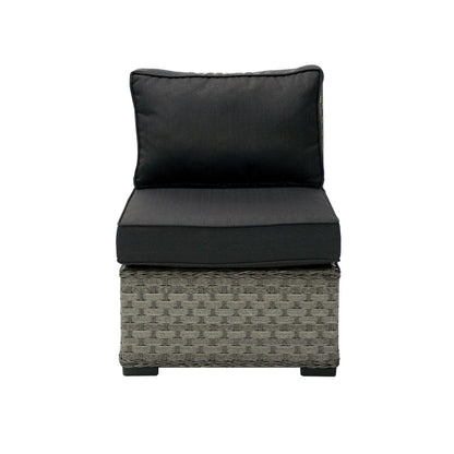 Garden Modular Sofa East Inverness | size: Length: 81cm, Height: 78cm, Depth: 62cm | color: Gray | image: 2 | variant: 1004852