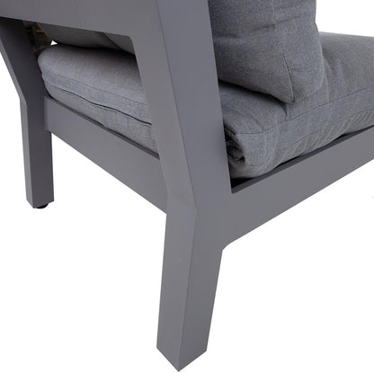 Garden Modular Sofa East Slough | size: Width: 93cm, Height: 66cm, Depth: 82cm | color: Gray | image: 5 | variant: 1006247