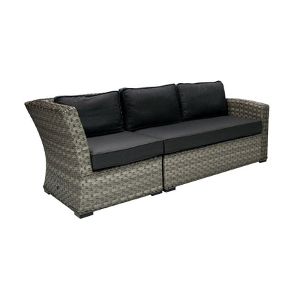 Garden Modular Sofa Geneva 1 | size: Length: 81cm, Height: 78cm, Depth: 81cm | color: Gray | image: 2 | variant: 1010595