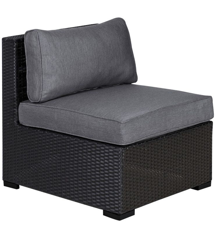 Garden Modular Sofa Sevilla 1 | size: Length: 67cm, Height: 45cm, Depth: 76.5cm | color: Gray | image: 0 | variant: 1010593