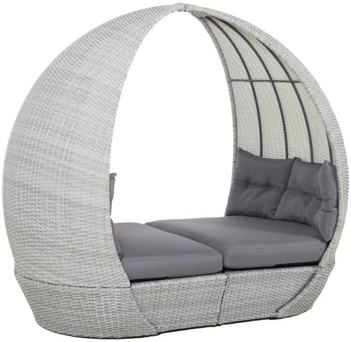 Garden Sofa Ascot | size: Length: 215cm, Height: 187cm, Depth: 110cm | color: Gray | image: 1 | variant: 1012211