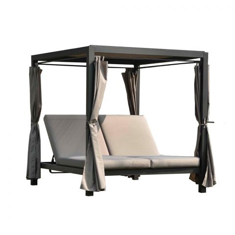 Garden Sofa Morocco | size: Length: 200cm, Height: 210cm, Depth: 188cm | color: Brown/Beige | image: 1 | variant: 1012212