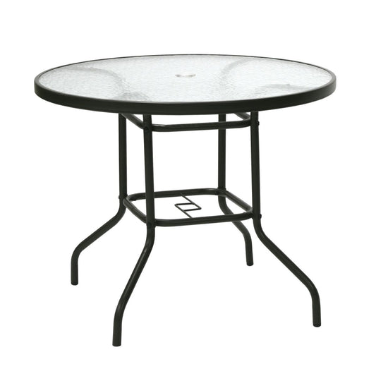 Garden Table Dublin 3 | size: Length: 90cm, Width: 90cm, Height: 71cm, Diameter: 90cm | color: Brown | image: 1 | variant: 1010621