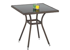 Garden Table Mobil | size: Length: 70cm, Width: 70cm, Height: 74cm | color: Brown | image: 1 | variant: 1010624