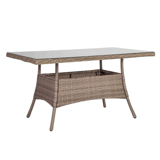 Garden Table Toscana 1 | size: Length: 140cm, Width: 80cm, Height: 73cm | color: Beige | image: 1 | variant: 1010647