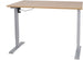Height Adjustable Desk Bologna | size: Length: 70cm, Width: 140cm, Height: 121cm | color: Hickory / Gray | image: 0 | variant: 1001512