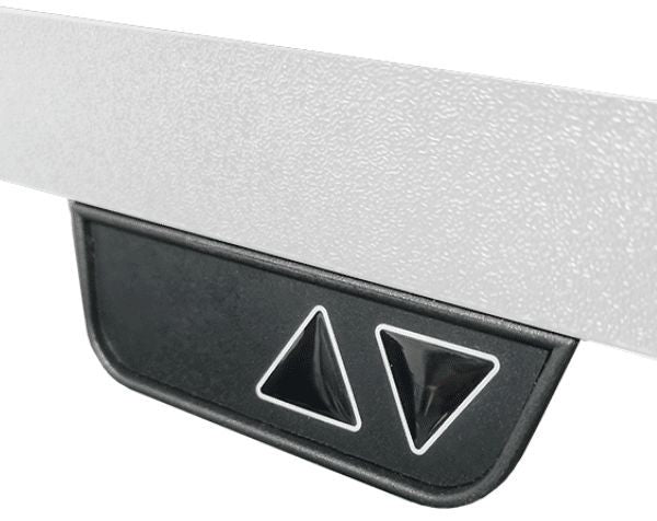 Height Adjustable Desk Brando | size: Length: 70cm, Width: 120cm, Height: 129.1cm | color: White / White | image: 2 | variant: 1006261