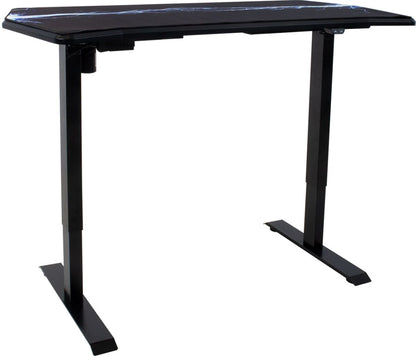 Height Adjustable Desk East Vantaa | size: Length: 70cm, Width: 140cm, Height: 121cm | color: Black / Black | image: 1 | variant: 1005906