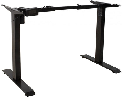 Height Adjustable Desk East Vantaa | size: Length: 70cm, Width: 140cm, Height: 121cm | color: Black / Black | image: 3 | variant: 1005906