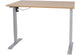 Height Adjustable Desk Ergo 1 | size: Length: 70cm, Width: 140cm, Height: 121cm | color: Hickory / Gray | image: 0 | variant: 1006250