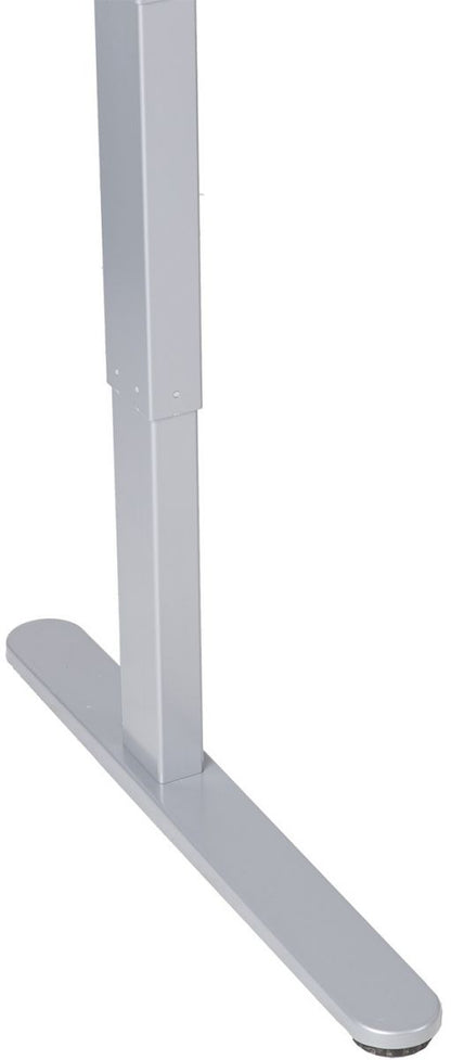 Height Adjustable Desk Ergo 1 | size: Length: 70cm, Width: 140cm, Height: 121cm | color: Maple / Gray | image: 3 | variant: 1006249
