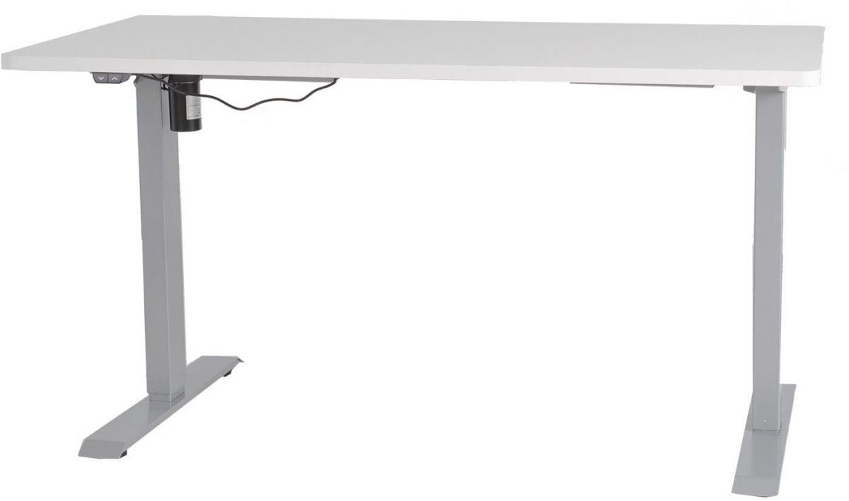 Height Adjustable Desk Ergo 1 | size: Length: 70cm, Width: 140cm, Height: 121cm | color: Stone Gray / Gray | image: 0 | variant: 1006248