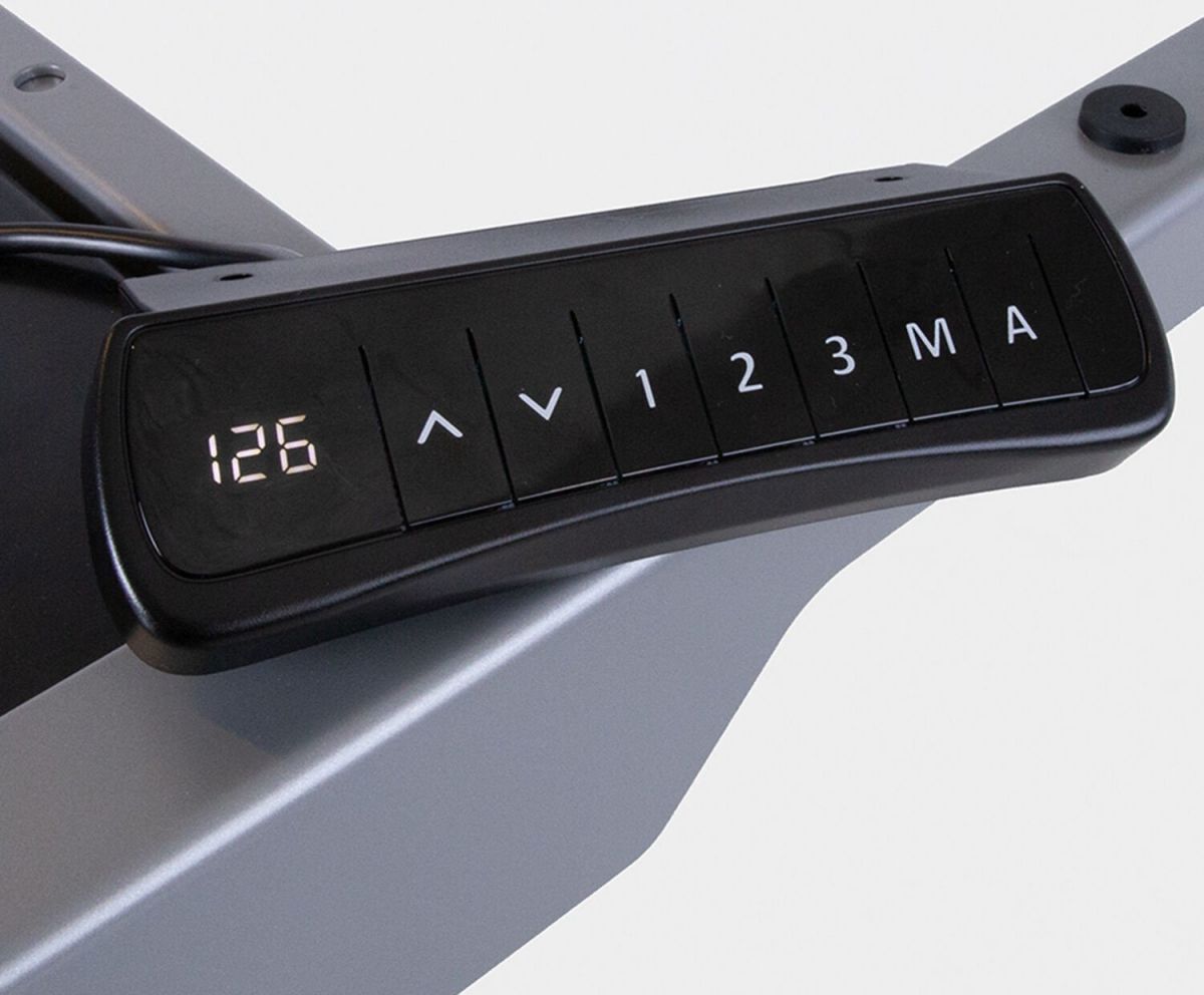 Height Adjustable Desk Ergo 2 2 | size: Length: 80cm, Width: 160cm, Height: 125cm | color: Maple / Gray | image: 2 | variant: 1006216