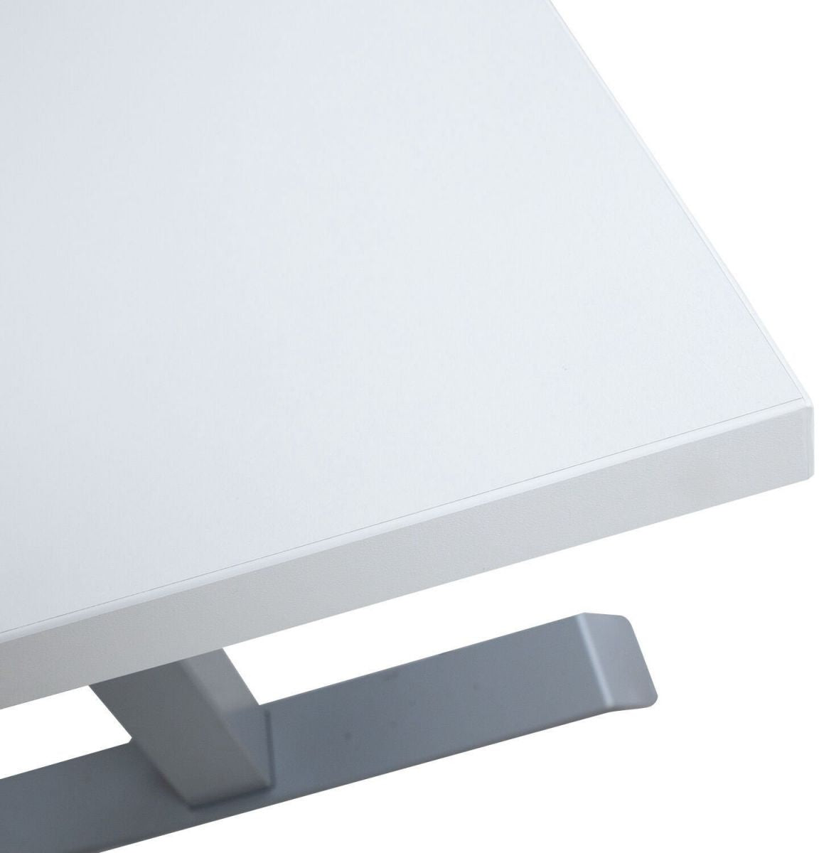 Height Adjustable Desk Ergo 2 2 | size: Length: 80cm, Width: 160cm, Height: 125cm | color: White / Gray | image: 1 | variant: 1006217
