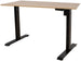 Height Adjustable Desk Ergo 2 | size: Length: 70cm, Width: 140cm, Height: 121cm | color: Nut tree / Black | image: 0 | variant: 1006252