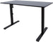 Height Adjustable Desk Ergo Optimal | size: Length: 60cm, Width: 120cm, Height: 116cm | color: Black / Black | image: 0 | variant: 1006237