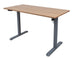 Height Adjustable Desk Florence | size: Length: 60cm, Width: 120cm, Height: 118cm | color: Maple / Gray | image: 0 | variant: 1001491