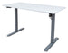 Height Adjustable Desk Florence | size: Length: 60cm, Width: 120cm, Height: 118cm | color: White / Gray | image: 0 | variant: 1001490
