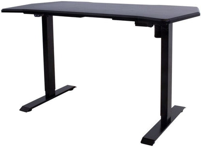 Height Adjustable Desk Gamer | size: Length: 70cm, Width: 140cm, Height: 121cm | color: Black / Black | image: 0 | variant: 1012125