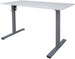 Height Adjustable Desk Verona | size: Length: 60cm, Width: 120cm, Height: 116cm | color: White / Gray | image: 0 | variant: 1001504