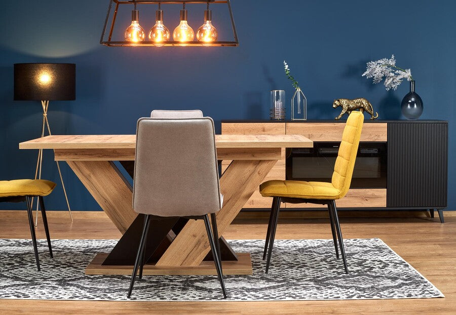 Kitchen Chair Agadir | size: Width: 47cm, Height: 92cm, Depth: 60cm | color: Gray | image: 1 | variant: 1002460