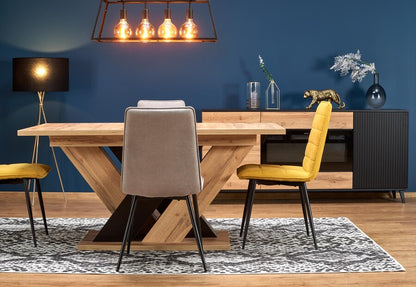 Kitchen Chair Agadir | size: Width: 47cm, Height: 92cm, Depth: 60cm | color: Gray | image: 1 | variant: 1002460