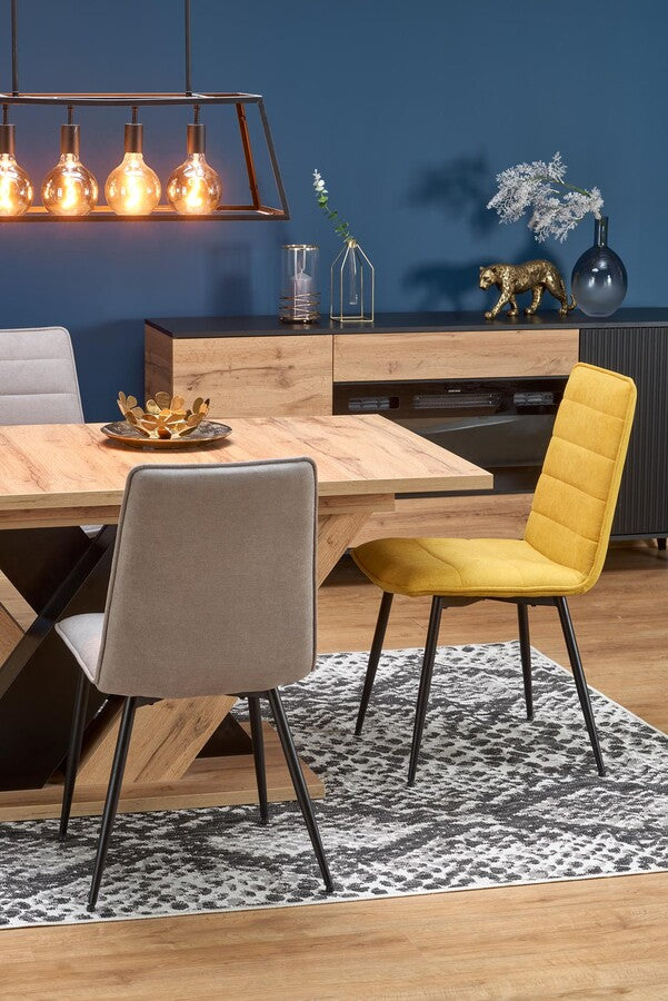 Kitchen Chair Agadir | size: Width: 47cm, Height: 92cm, Depth: 60cm | color: Yellow | image: 3 | variant: 1002459