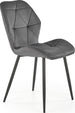 Kitchen Chair Baghdad | size: Width: 48cm, Height: 86cm, Depth: 53cm | color: Gray | image: 1 | variant: 1002405