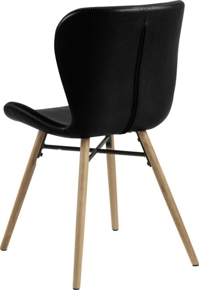 Kitchen Chair Batilda | size: Width: 47cm, Height: 82.5cm, Depth: 56cm | color: Black | image: 2 | variant: 1003527