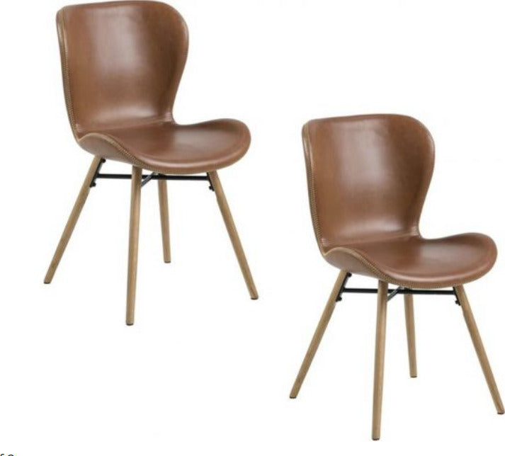 Kitchen Chair Batilda | size: Width: 47cm, Height: 82.5cm, Depth: 56cm | color: Brown | image: 1 | variant: 1003528