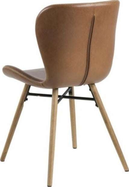 Kitchen Chair Batilda | size: Width: 47cm, Height: 82.5cm, Depth: 56cm | color: Brown | image: 2 | variant: 1003528
