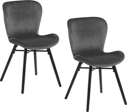 Kitchen Chair Batilda | size: Width: 47cm, Height: 82.5cm, Depth: 56cm | color: Gray | image: 1 | variant: 1003526