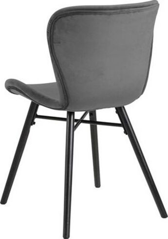 Kitchen Chair Batilda | size: Width: 47cm, Height: 82.5cm, Depth: 56cm | color: Gray | image: 2 | variant: 1003526