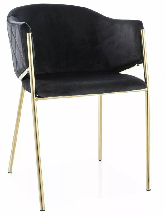 Kitchen Chair Canberra | size: Width: 55cm, Height: 77cm, Depth: 44cm | color: Black | image: 0 | variant: 1007928