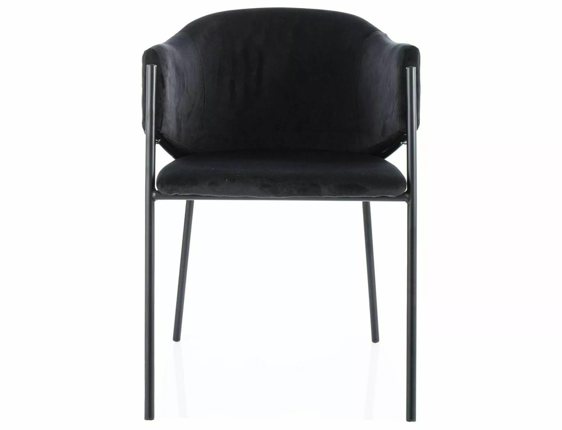 Kitchen Chair Canberra | size: Width: 55cm, Height: 77cm, Depth: 44cm | color: Black | image: 1 | variant: 1003937