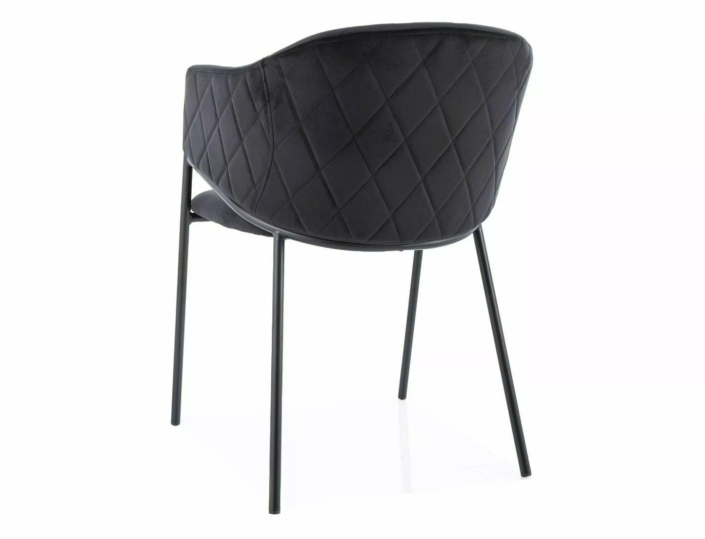 Kitchen Chair Canberra | size: Width: 55cm, Height: 77cm, Depth: 44cm | color: Black | image: 2 | variant: 1003937