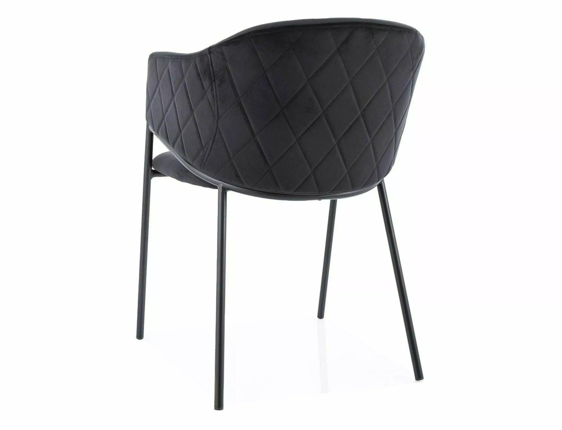 Kitchen Chair Canberra | size: Width: 55cm, Height: 77cm, Depth: 44cm | color: Black | image: 2 | variant: 1003937