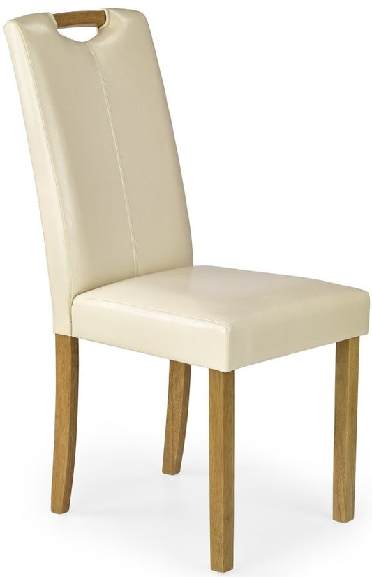 Kitchen Chair Caro | size: Width: 42cm, Height: 96cm, Depth: 58cm | color: Beige | image: 1 | variant: 1011444