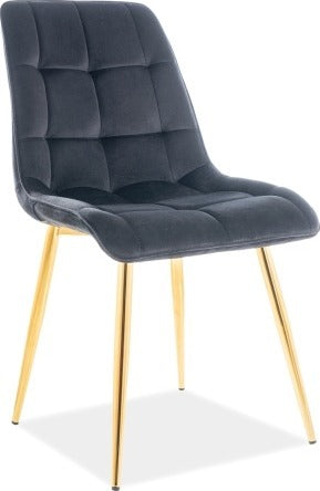 Kitchen Chair Chic | size: Width: 50cm, Height: 88cm, Depth: 43cm | color: Gray | image: 1 | variant: 1003702