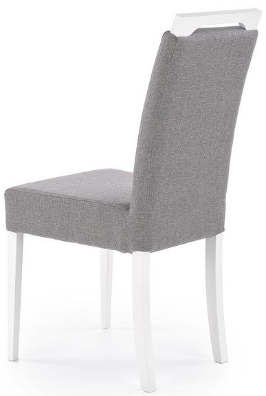 Kitchen Chair Clarion | size: Width: 42cm, Height: 97cm, Depth: 58cm | color: White/Grey | image: 2 | variant: 1003001