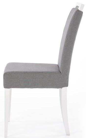 Kitchen Chair Clarion | size: Width: 42cm, Height: 97cm, Depth: 58cm | color: White/Grey | image: 3 | variant: 1003001