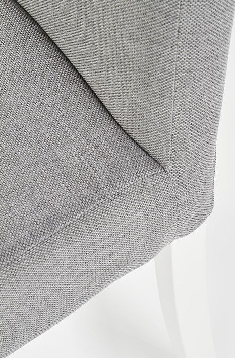 Kitchen Chair Clarion | size: Width: 42cm, Height: 97cm, Depth: 58cm | color: White/Grey | image: 5 | variant: 1003001