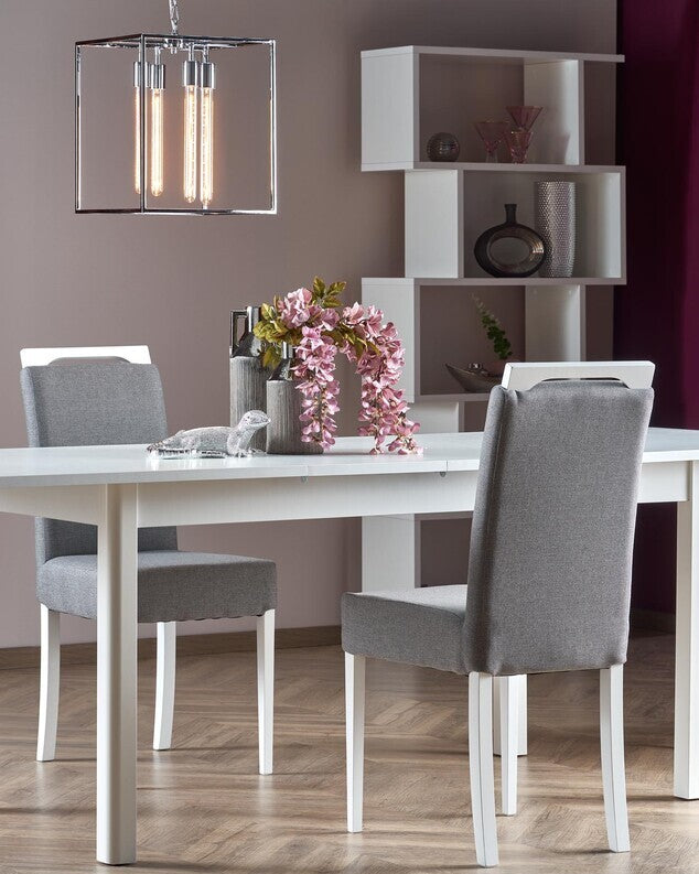 Kitchen Chair Clarion | size: Width: 42cm, Height: 97cm, Depth: 58cm | color: White/Grey | image: 6 | variant: 1003001