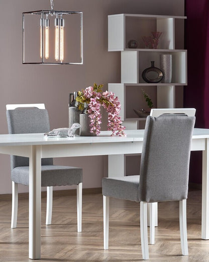 Kitchen Chair Clarion | size: Width: 42cm, Height: 97cm, Depth: 58cm | color: White/Grey | image: 6 | variant: 1003001