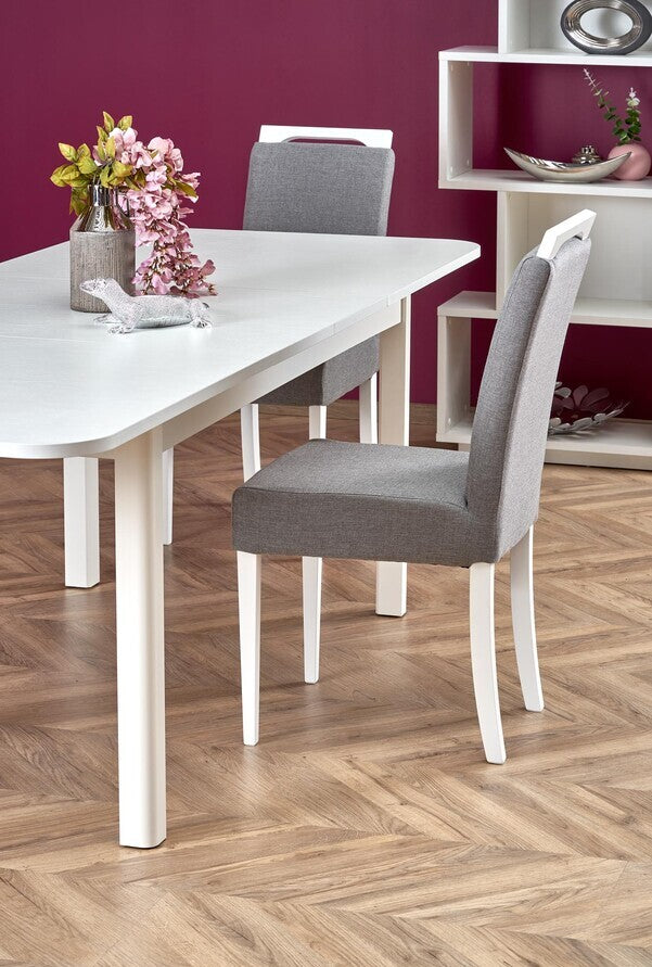 Kitchen Chair Clarion | size: Width: 42cm, Height: 97cm, Depth: 58cm | color: White/Grey | image: 7 | variant: 1003001