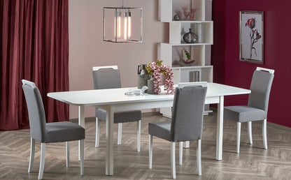Kitchen Chair Clarion | size: Width: 42cm, Height: 97cm, Depth: 58cm | color: White/Grey | image: 8 | variant: 1003001