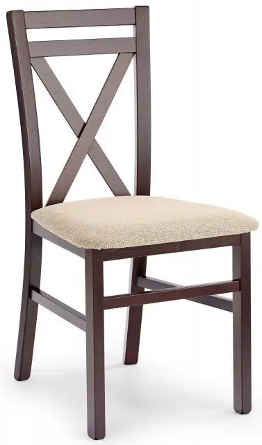 Kitchen Chair Dariusz | size: Width: 45cm, Height: 90cm, Depth: 43cm | color: Brown/Beige | image: 1 | variant: 1003016