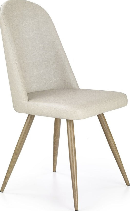 Kitchen Chair Daugavpils | size: Width: 45cm, Height: 90cm, Depth: 53cm | color: Beige | image: 1 | variant: 1002181