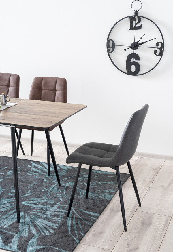 Kitchen Chair Doha | size: Width: 45cm, Height: 88cm, Depth: 38cm | color: Gray | image: 2 | variant: 1003660