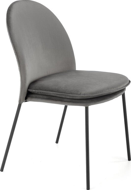 Kitchen Chair Dushanbe | size: Width: 50cm, Height: 84cm, Depth: 58cm | color: Gray | image: 1 | variant: 1002385